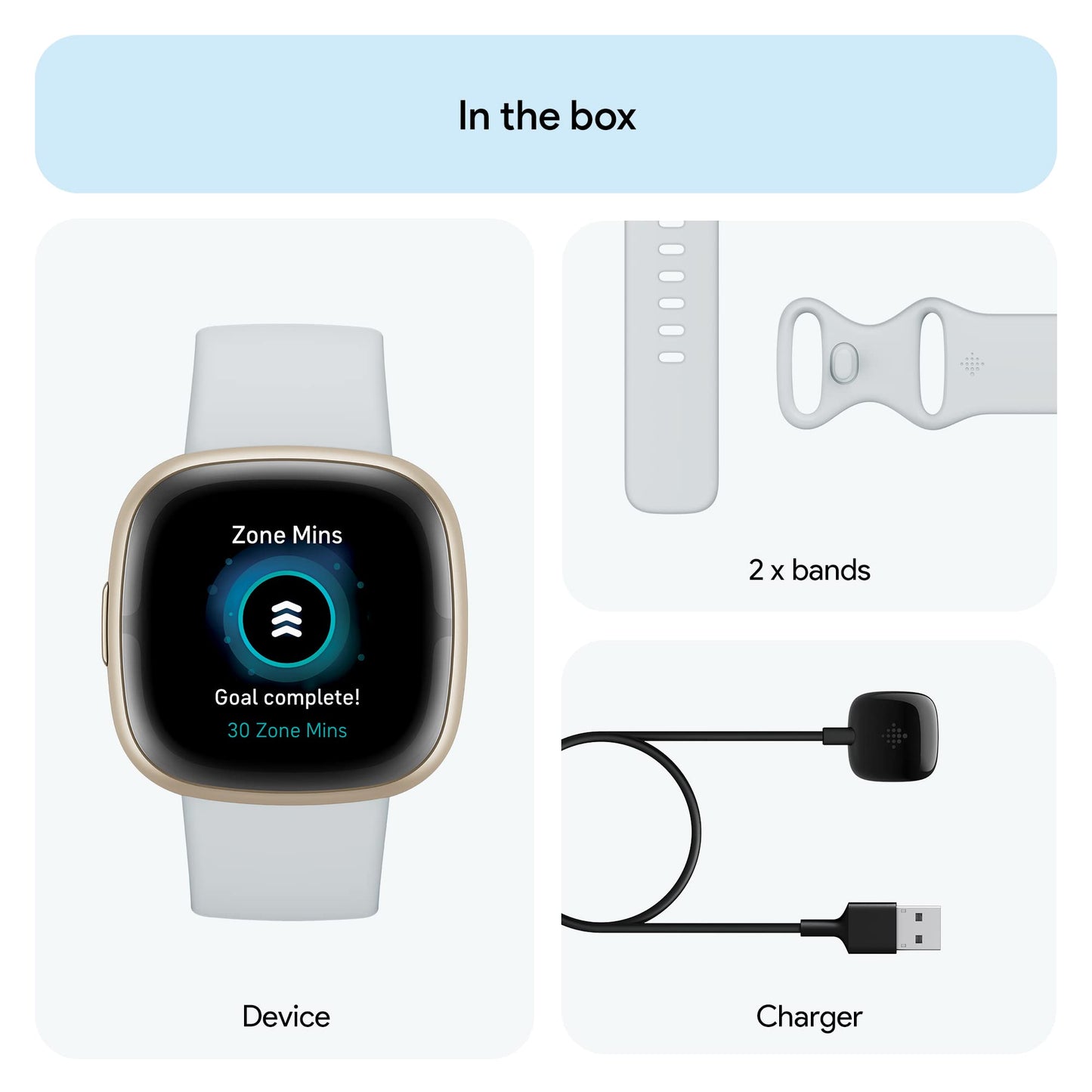 Fitbit - Sense 2 Advanced Health Smartwatch - Pale Gold - FB521GLBM-US