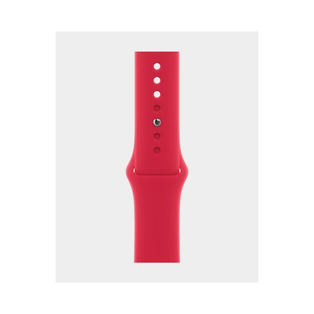Apple Watch Series 8 GPS+Cell 45mm Alum Case Red Sport Band - S/M - MNVR3LL/A