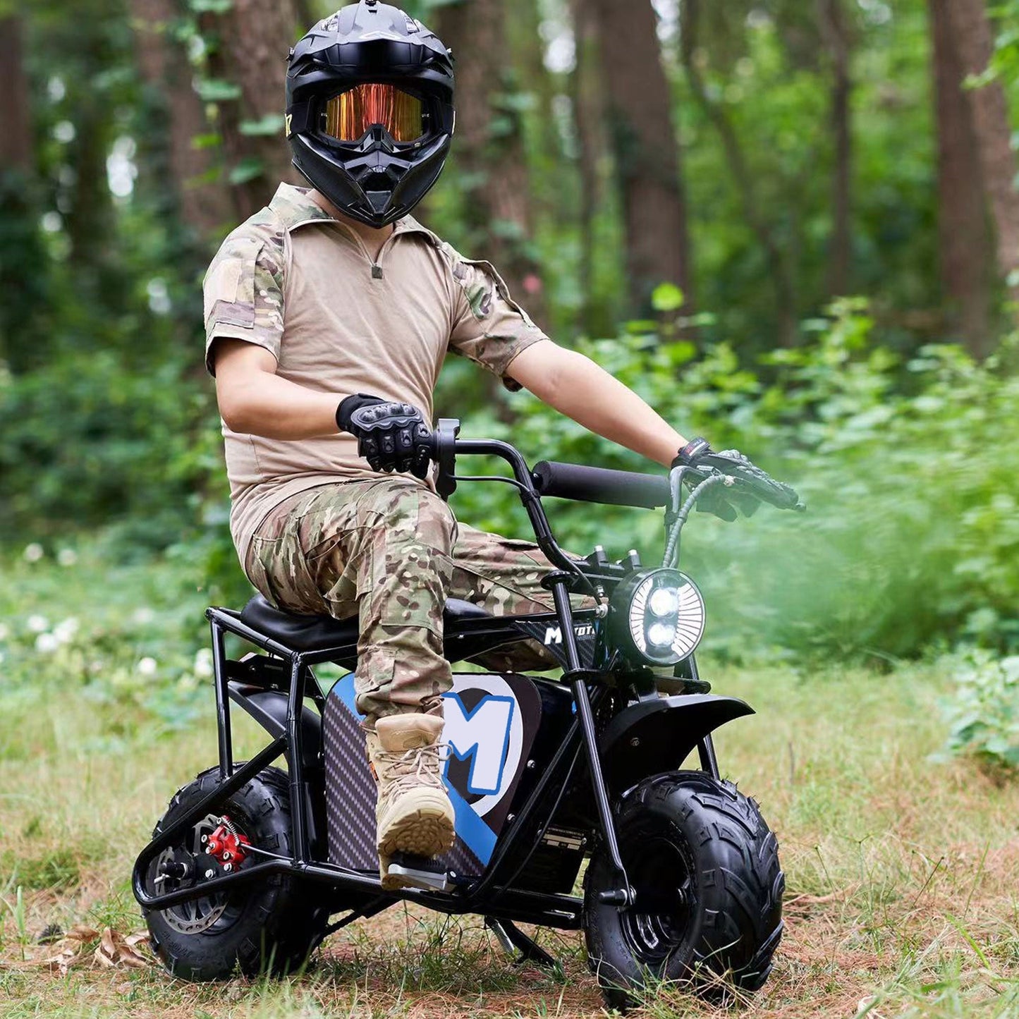 MotoTec 48v 1000w Electric Mini Pit Bike