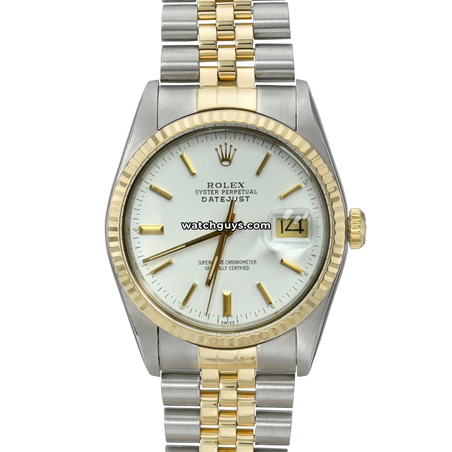 Rolex Datejust 16013 White Index Jubilee