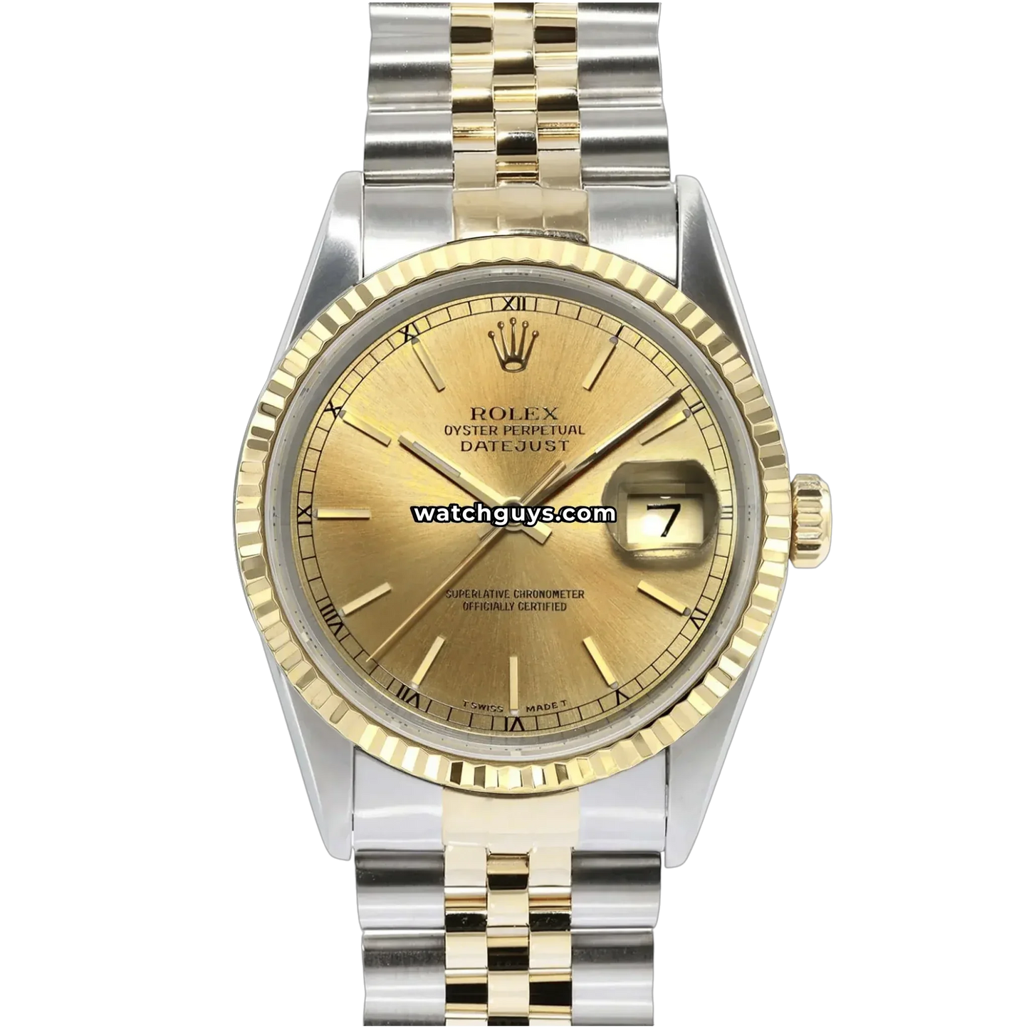 Rolex Datejust 16233 Champagne Index Jubilee