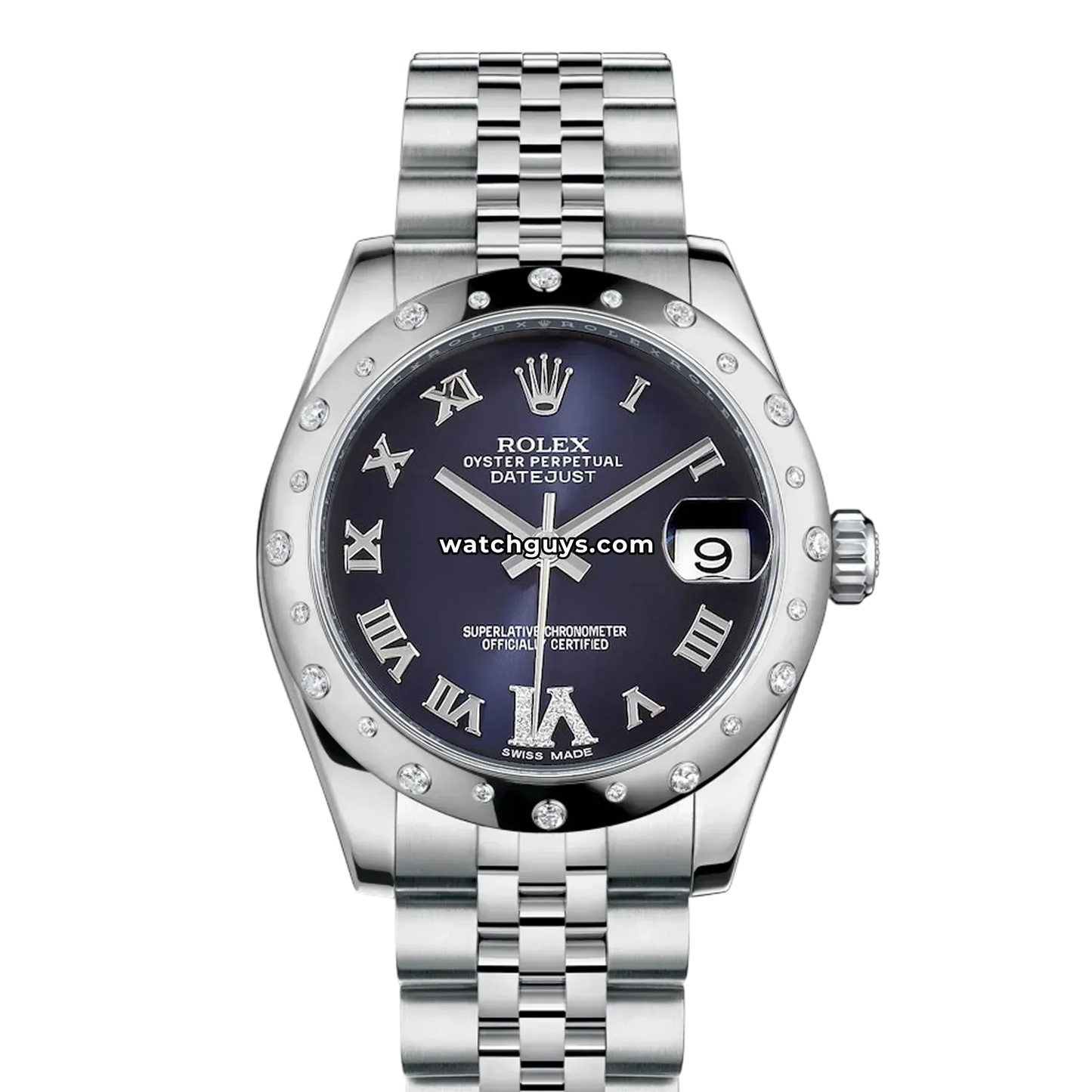 Rolex Datejust 178344 Blue Roman Diamond Jubilee