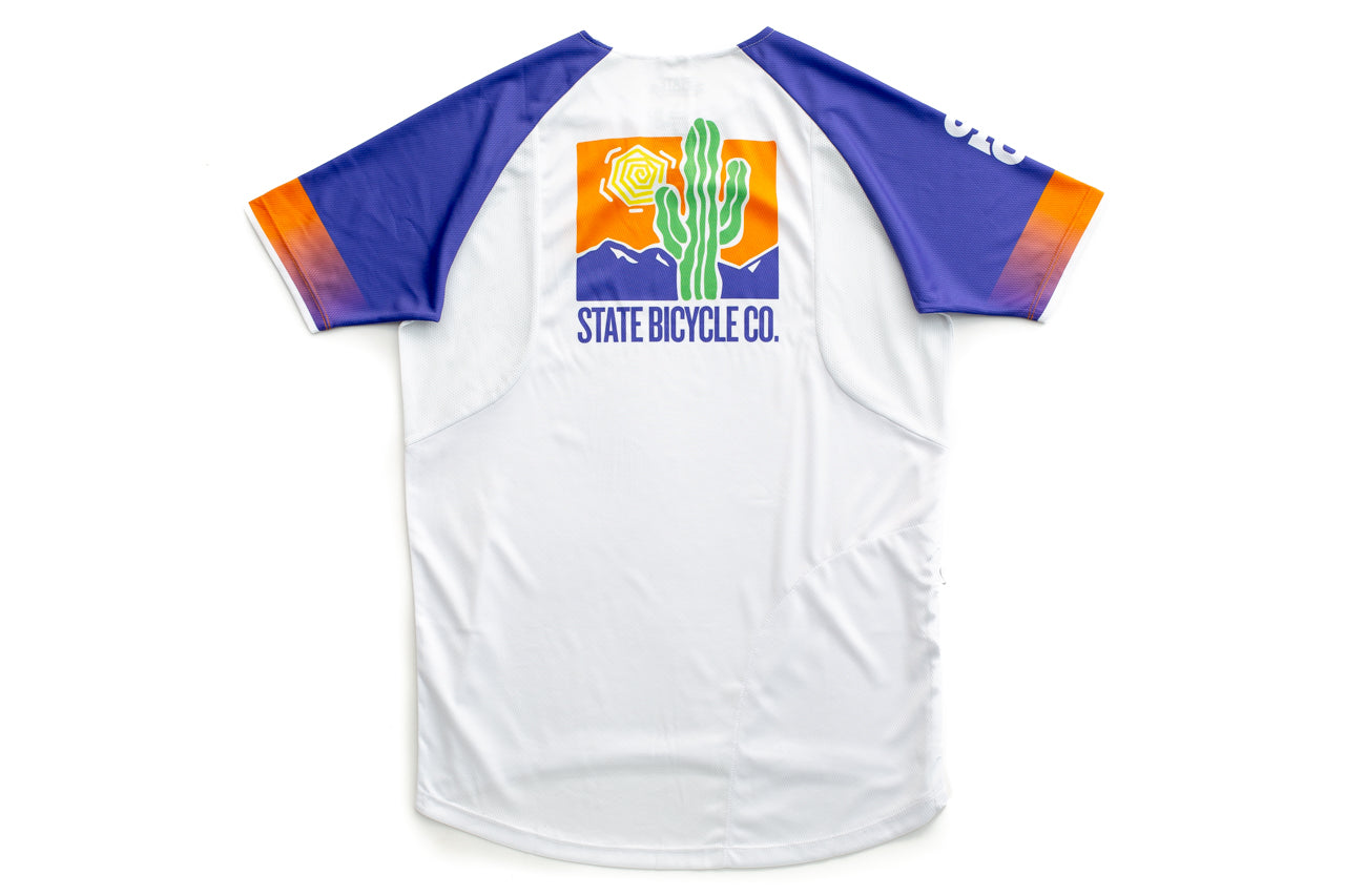State Bicycle Co. - "Cactus Drip" - All-Road Tech-T Jersey - Sustainable Clothing Collection
