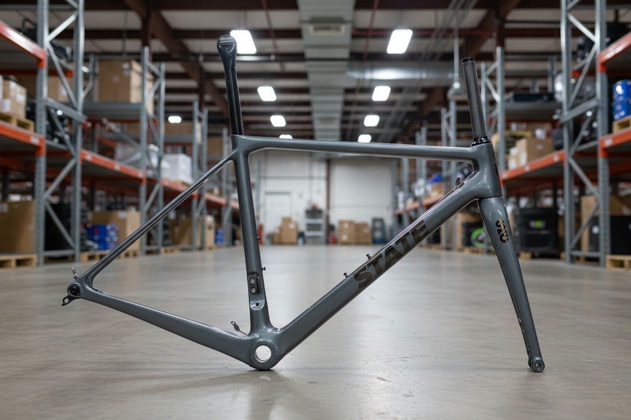 #OBI – Undefeated Carbon Disc Road Frame+Fork Set | Graphite/Prism (Like-New / Open Box Condition)