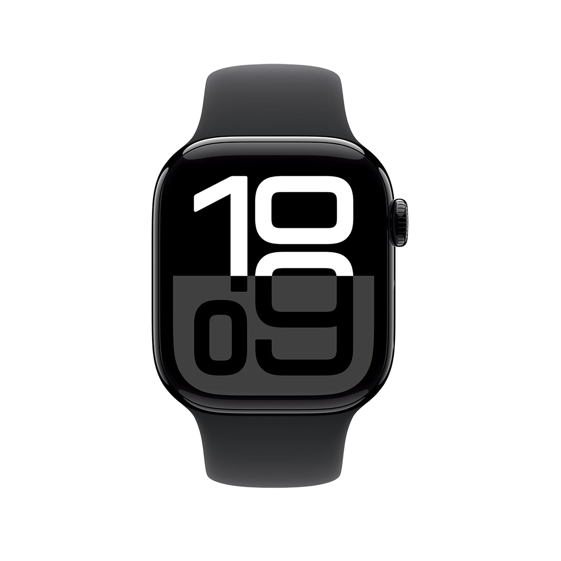 Apple Watch Series 10 42mm GPS + Cellular - Jet Black w/ M/L Black Sport Band, Open Box
