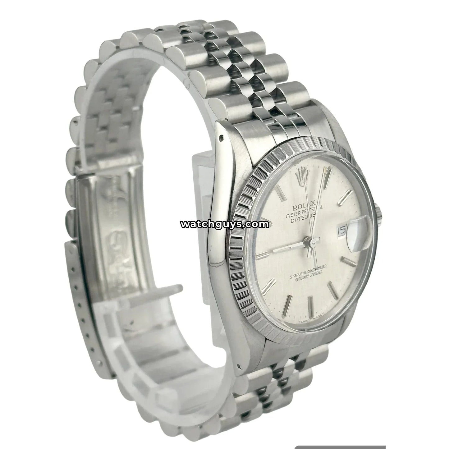 Rolex Datejust 16030 Silver Linen