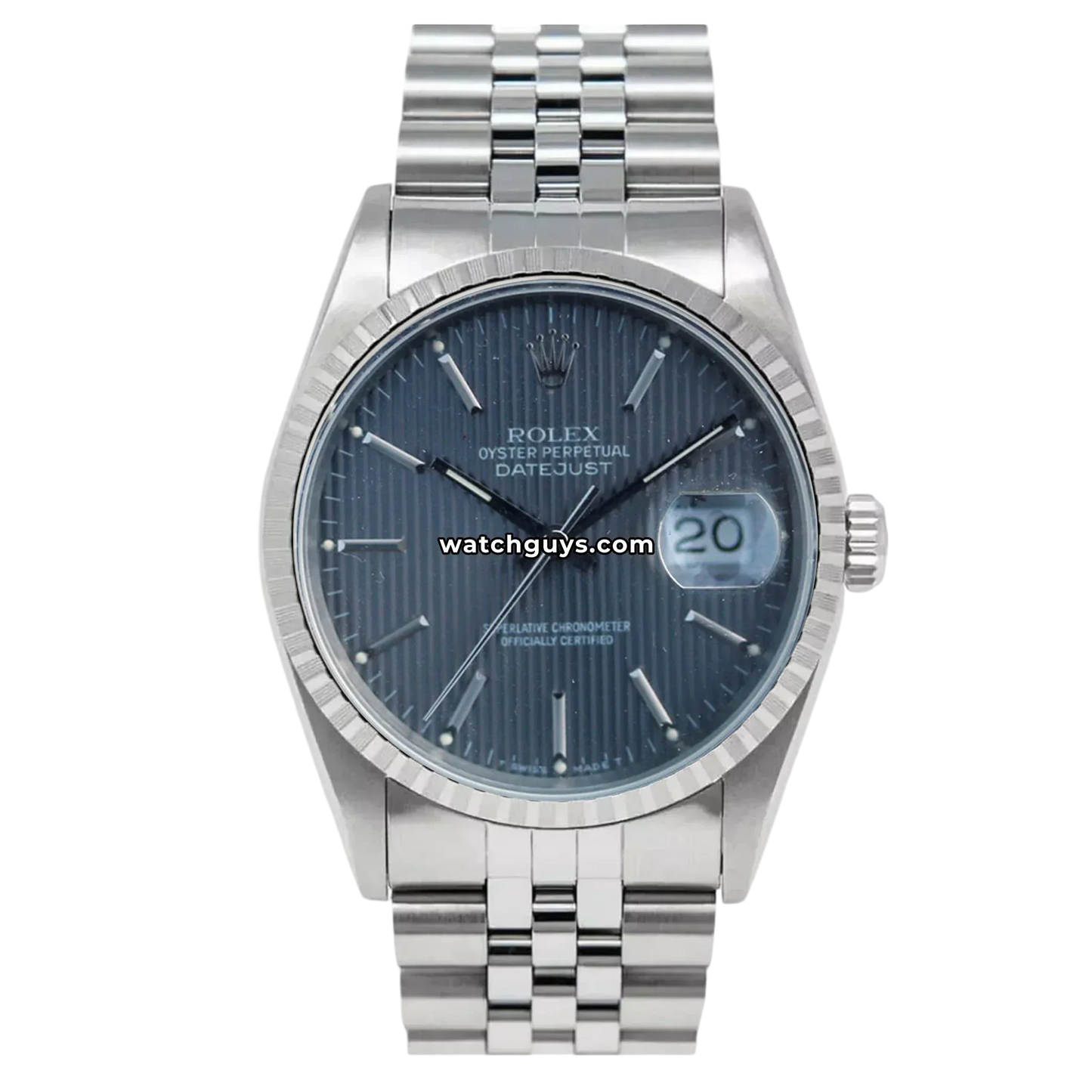Rolex Datejust 16220 Grey Tapestry Jubilee