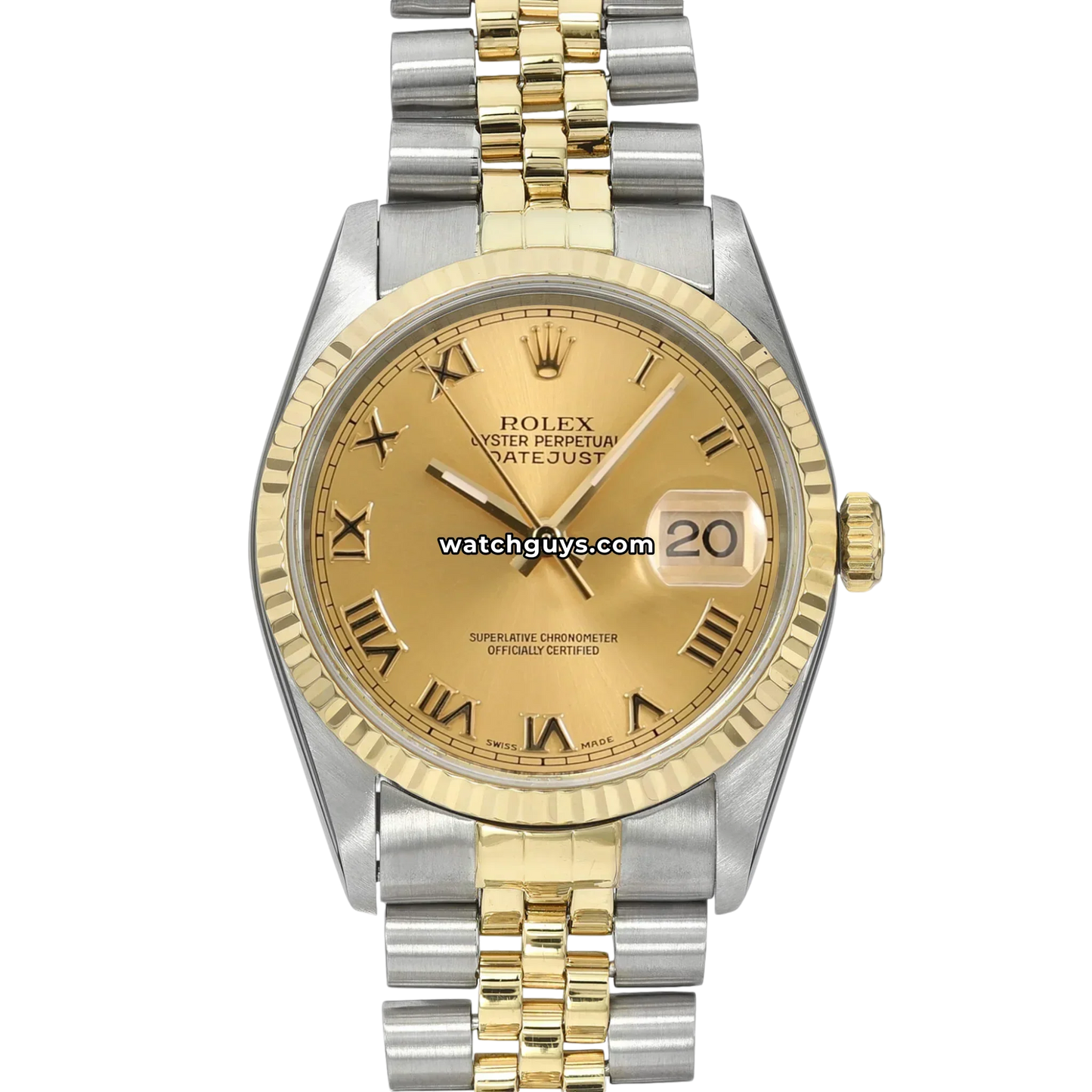 Rolex Datejust 16233 Champagne Roman