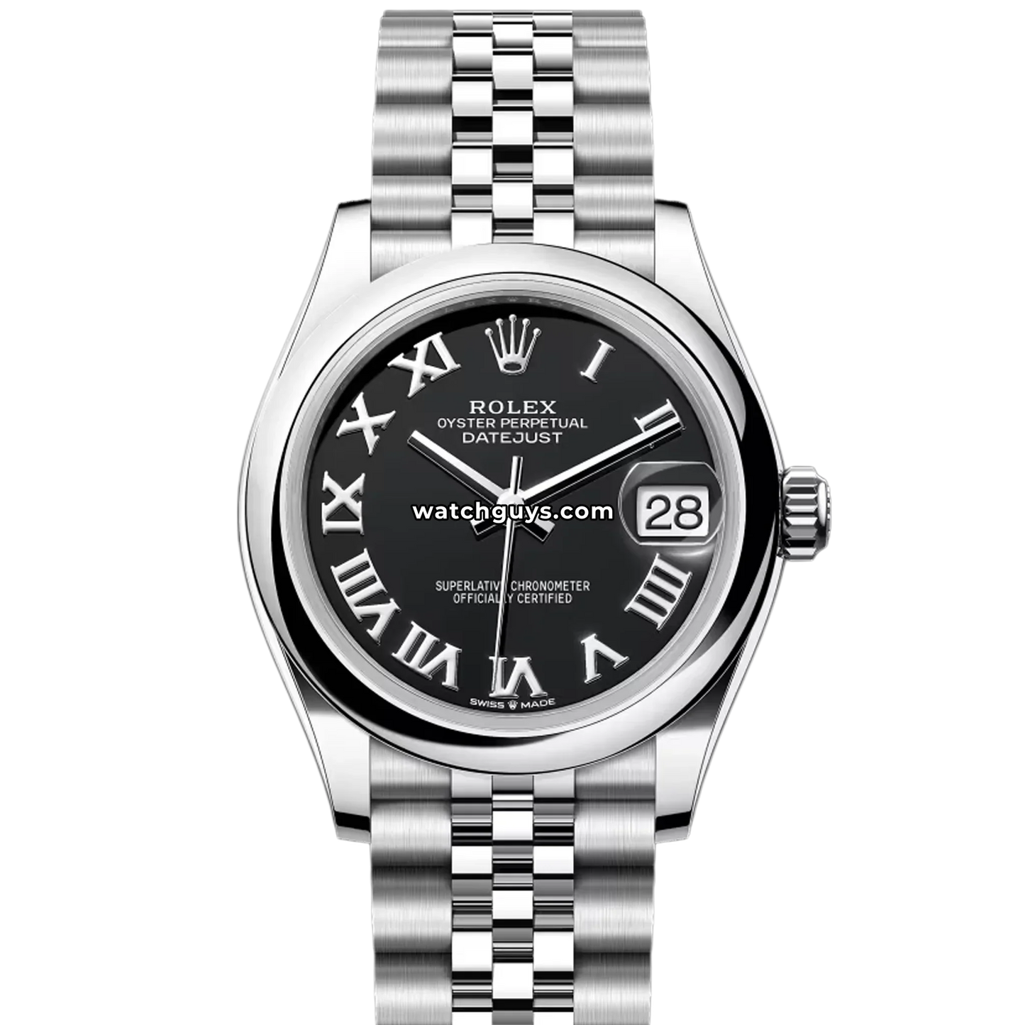 Rolex Datejust 278240 Black Roman Jubilee