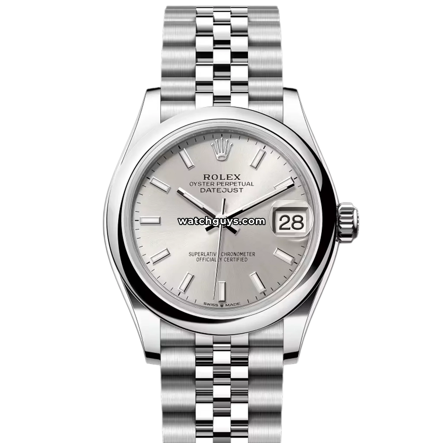 Rolex Datejust 278240 Silver Index Jubilee