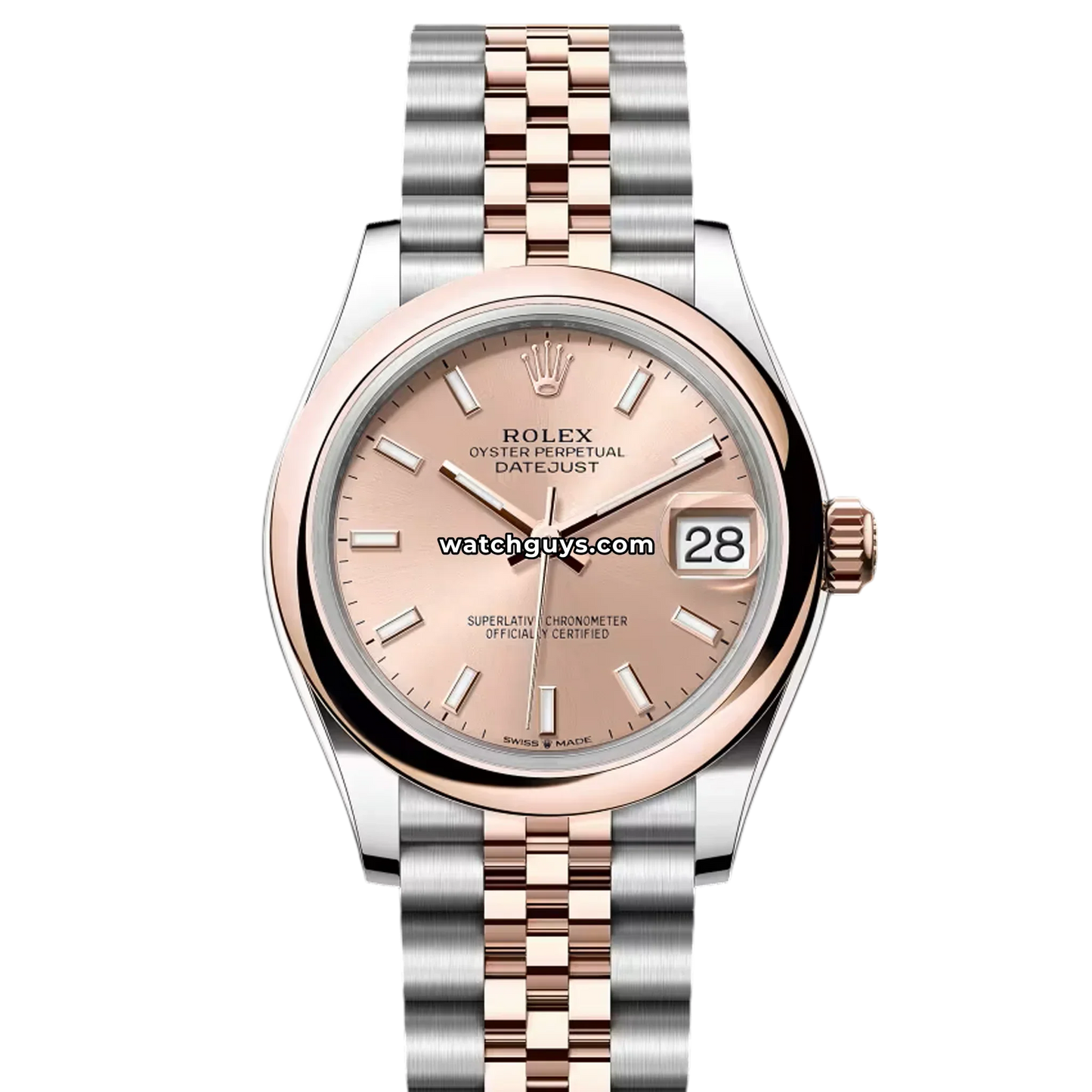 Rolex Datejust 278241 Pink Index Jubilee