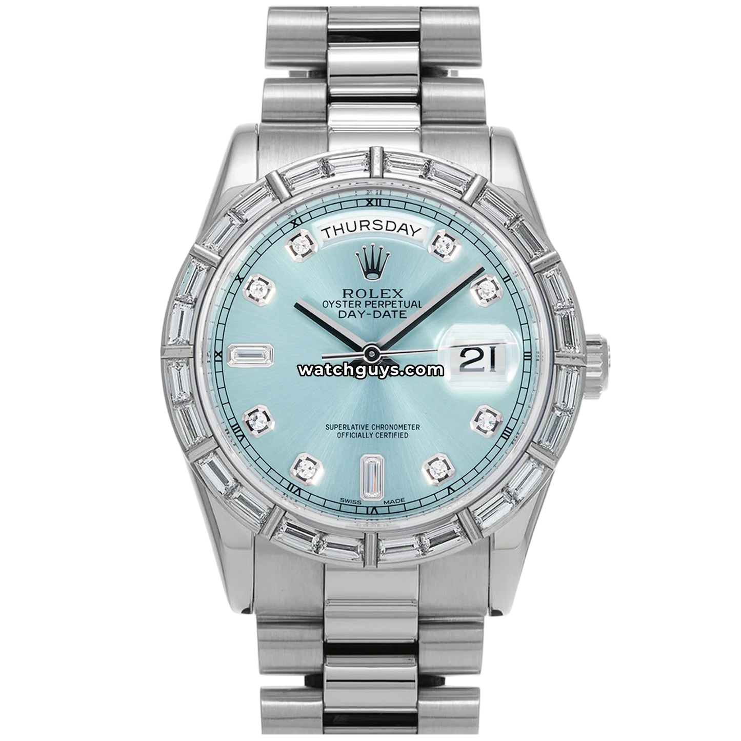 Rolex Day-Date 118366 Ice Blue Diamond