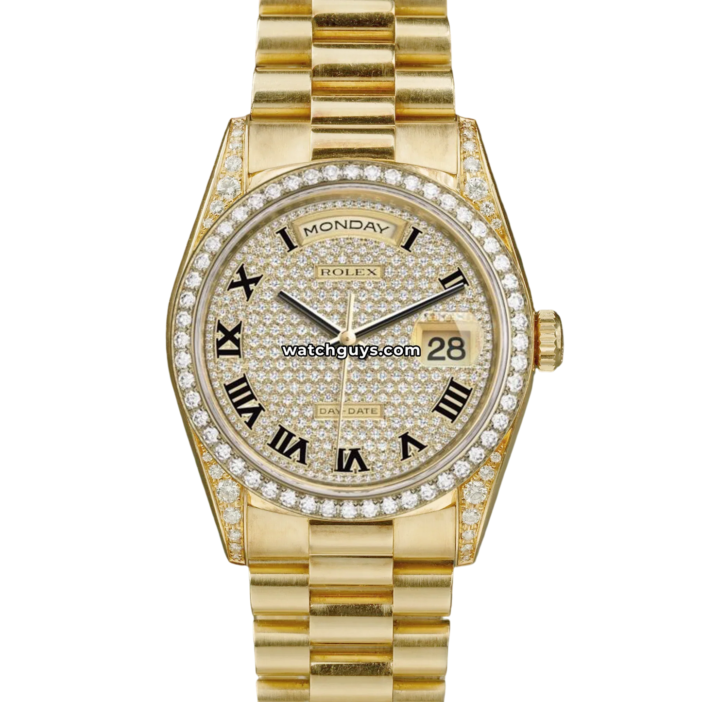 Rolex Day-Date 118388 Diamond Paved Roman