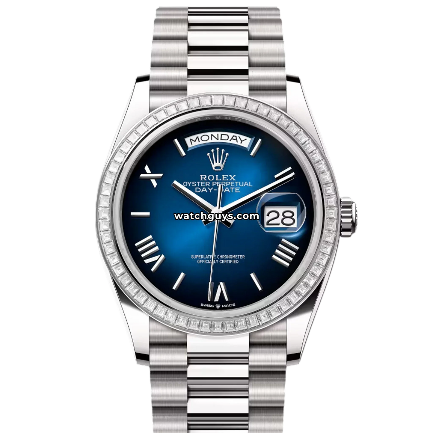 Rolex Day-Date 128399TBR Blue Ombre Roman