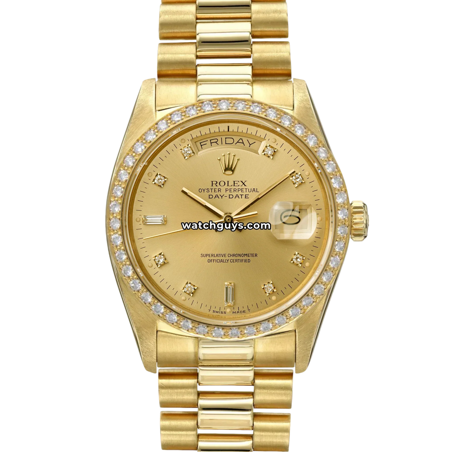 Rolex Day-Date 18048 Champagne Diamond
