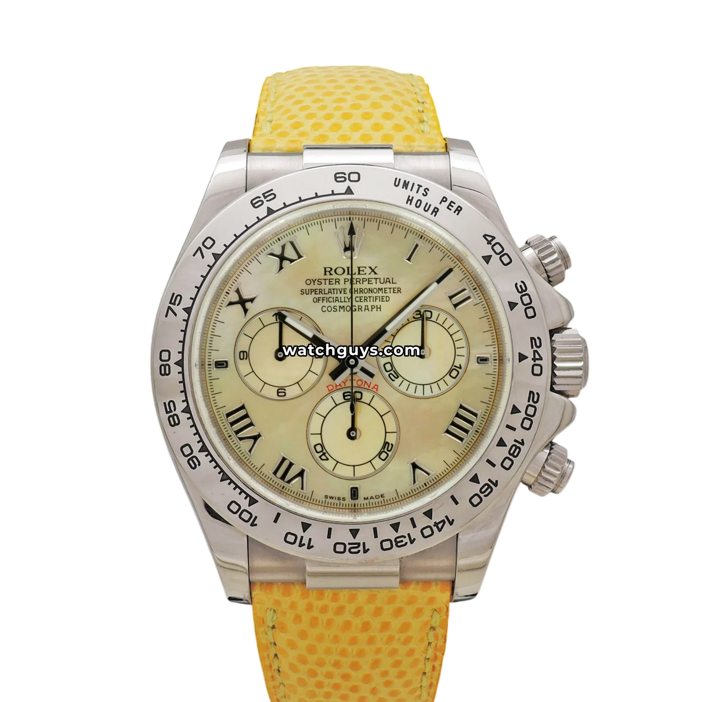 Rolex Daytona Beach 116519 Yellow Mother-of-Pearl