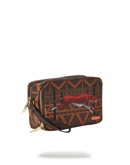 LEOPARDS IN PARIS TOILETRY AKA MONEY BAG