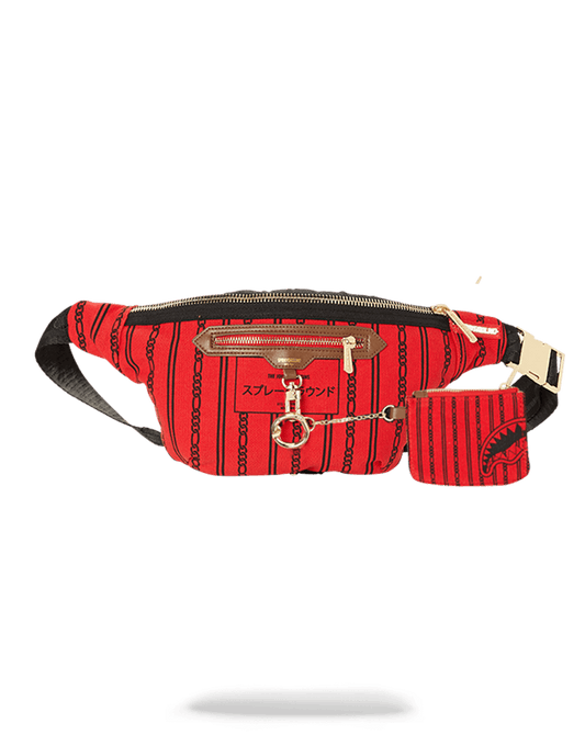 REVERSE SHARKS IN PARIS CROSSBODY (RED)