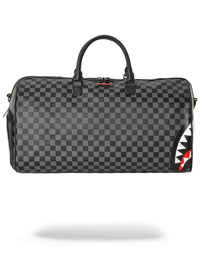 SHARKS IN PARIS (BLACK CHECKERED EDITION) DUFFLE
