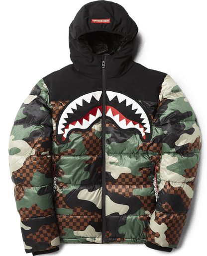 CAMO CHECKERED PUFFER