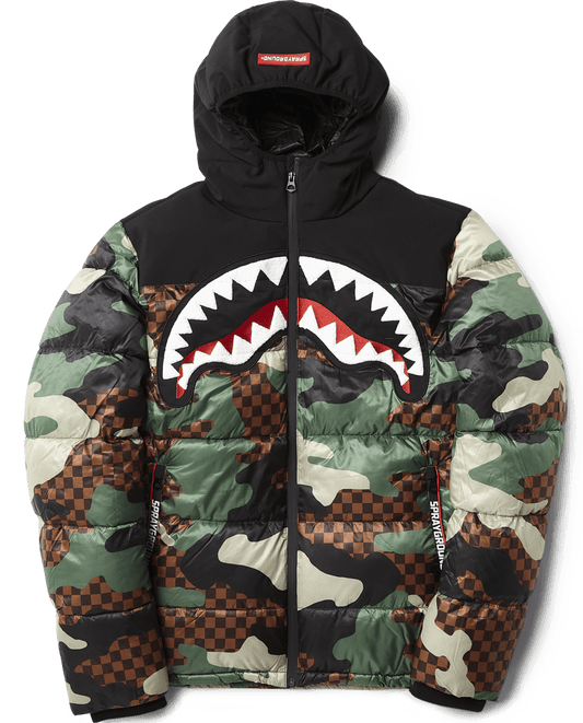 CAMO CHECKERED PUFFER