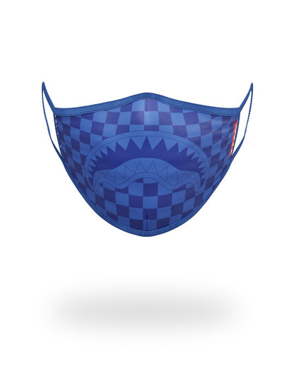 SHARKS IN PARIS (BLUE) FORM-FITTING MASK