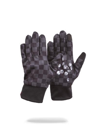 DIAMONDS IN PALM GLOVES
