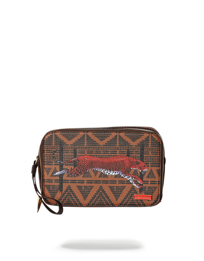 LEOPARDS IN PARIS TOILETRY AKA MONEY BAG