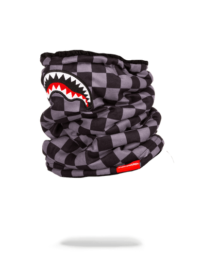 CHECKERED SHARK NECK WARMER