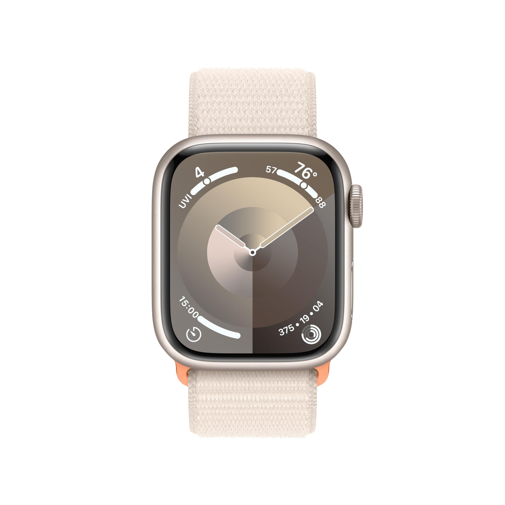 Apple Watch Series 9 GPS 41mm Aluminum Case with Starlight Sport Loop - MR8V3LW/A