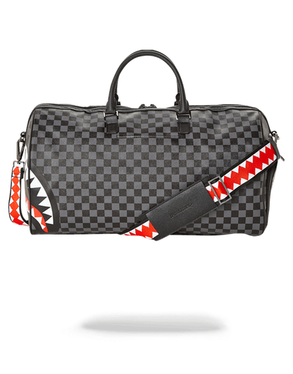 SHARKS IN PARIS (BLACK CHECKERED EDITION) DUFFLE