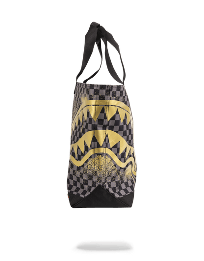 SHARKS IN PARIS GOLD STENCIL TOTE