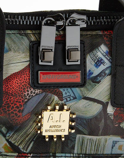 RED LEOPARD MONEY TRAVEL CASE