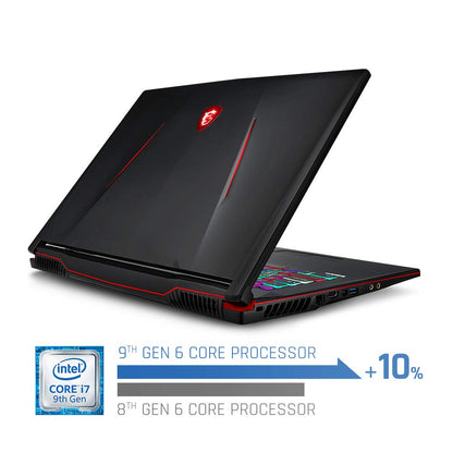 MSI GL73 17.3 Gaming Laptop, Intel Core i7-9750H, NVIDIA GeForce GTX1660Ti, 16GB RAM, 512GB NVMe SSD - (GL73 9SDK-219)
