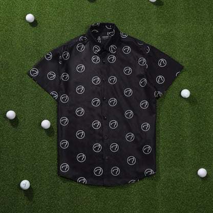 Alpha Black Country Club Button Up