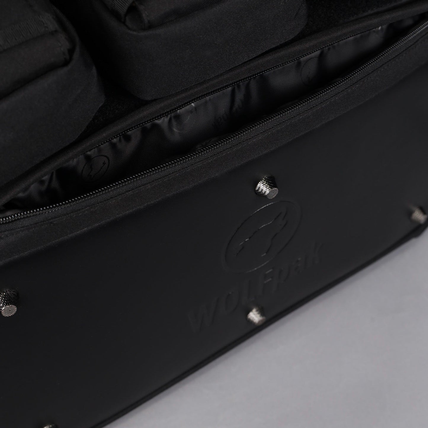 30L Perfect Duffle Bag Alpha Black (3 Pockets w/Full Velcro Front)