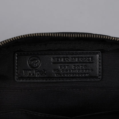 Crossbody Pack Black Luxury Leather