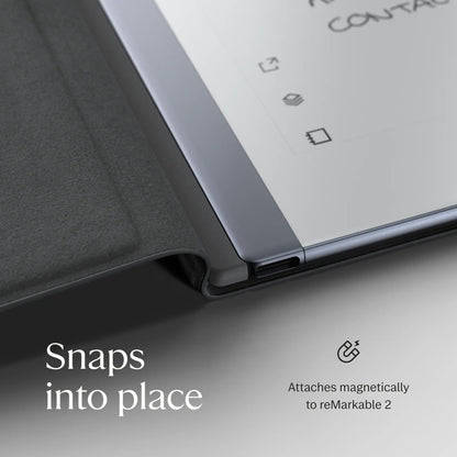 reMarkable 2 - 10.3" Paper Tablet with Marker Plus and Polymer Weave Book Folio - Gray - RM114