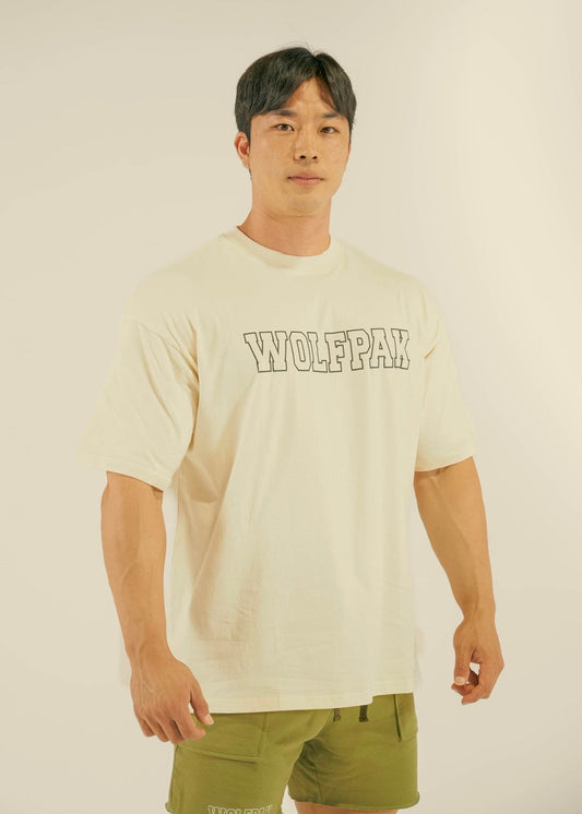 Men's Varsity Tee Cream (SALE)