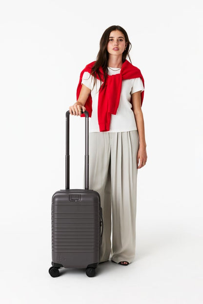 The Small Carry-On Roller in Charcoal