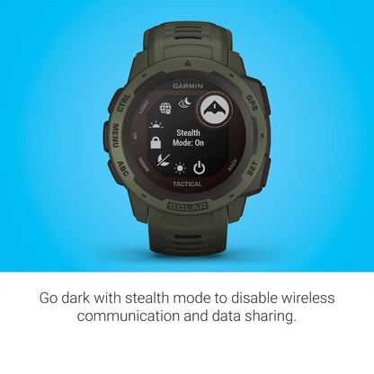 Garmin - Instinct Solar Tactical GPS Smartwatch 45mm - Moss- 010-02293-14