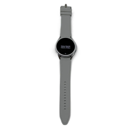 Samsung Galaxy Watch6 Classic Stainless Steel Smartwatch 43mm LTE ? SM-R955UZSAXAA ? Silver Silicone Band
