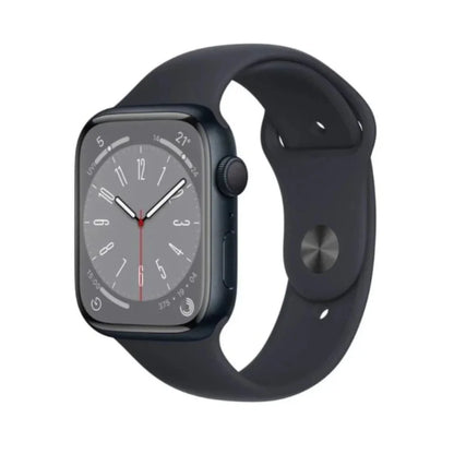 Apple Watch Series 8 (GPS) 45mm Aluminum Case - M/L Midnight Sport Band - MNUL3LL/A