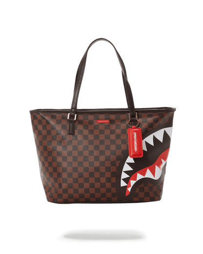 CHECKS IN CAMOFLAUGE TOTE