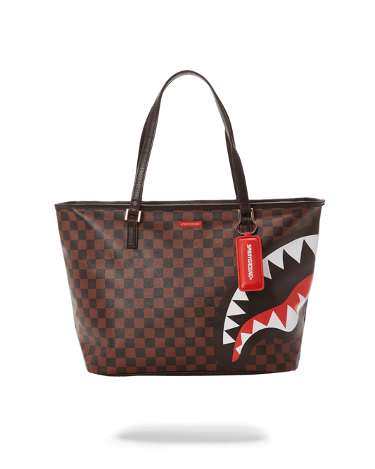 CHECKS IN CAMOFLAUGE TOTE