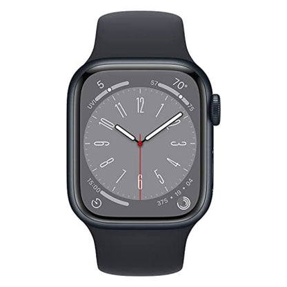 Apple Watch Series 8 [GPS, 41mm] - Midnight Aluminum Case with Midnight Sport Band, M/L