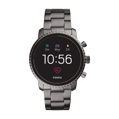 Fossil - Gen 4 Explorist HR Smartwatch 45mm Stainless Steel - Smoke Gray - FTW4012