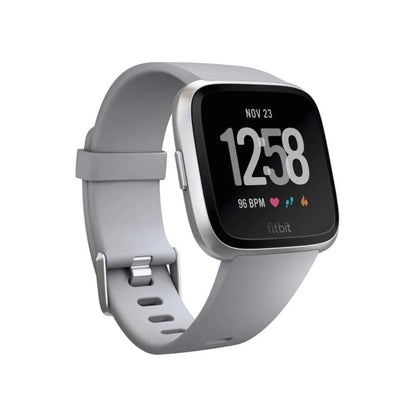 Fitbit Versa Smart Watch Large & Small Bands - Gray/Silver - FB504SRGY