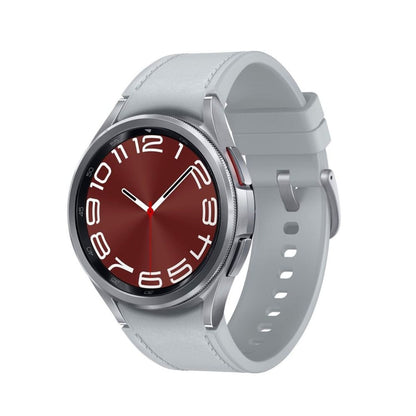 Samsung - Galaxy Watch6 Classic Stainless Steel Smartwatch 43mm Bluetooth - Silver - SM-R950NZSAXAA