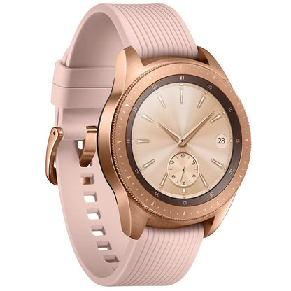 Samsung - Galaxy Watch Smartwatch 42mm Stainless Steel LTE SM-R815UZDAXAR GSM Unlocked - Rose Gold (Renewed)